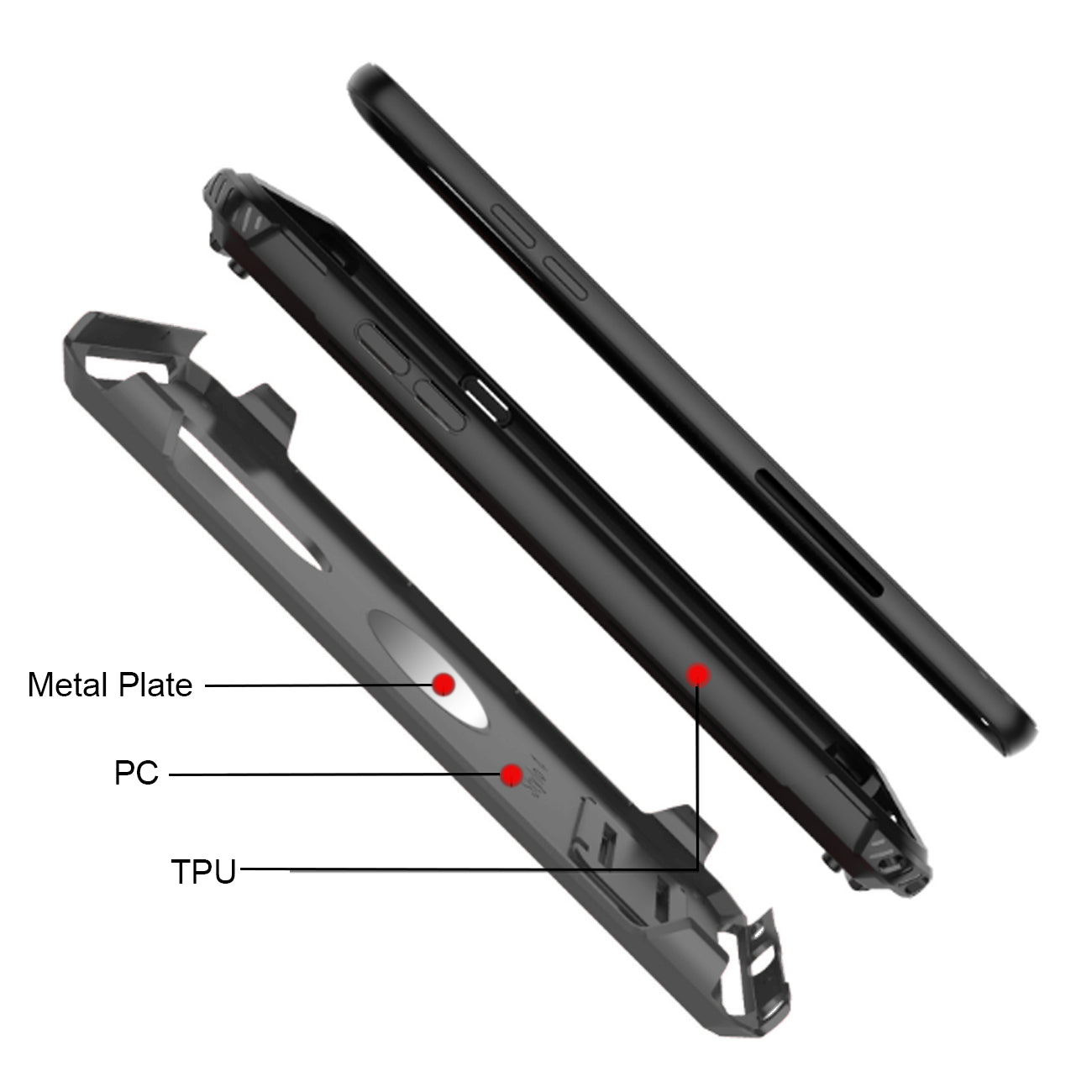 LG STYLO 4 Case With Kickstand In Gray