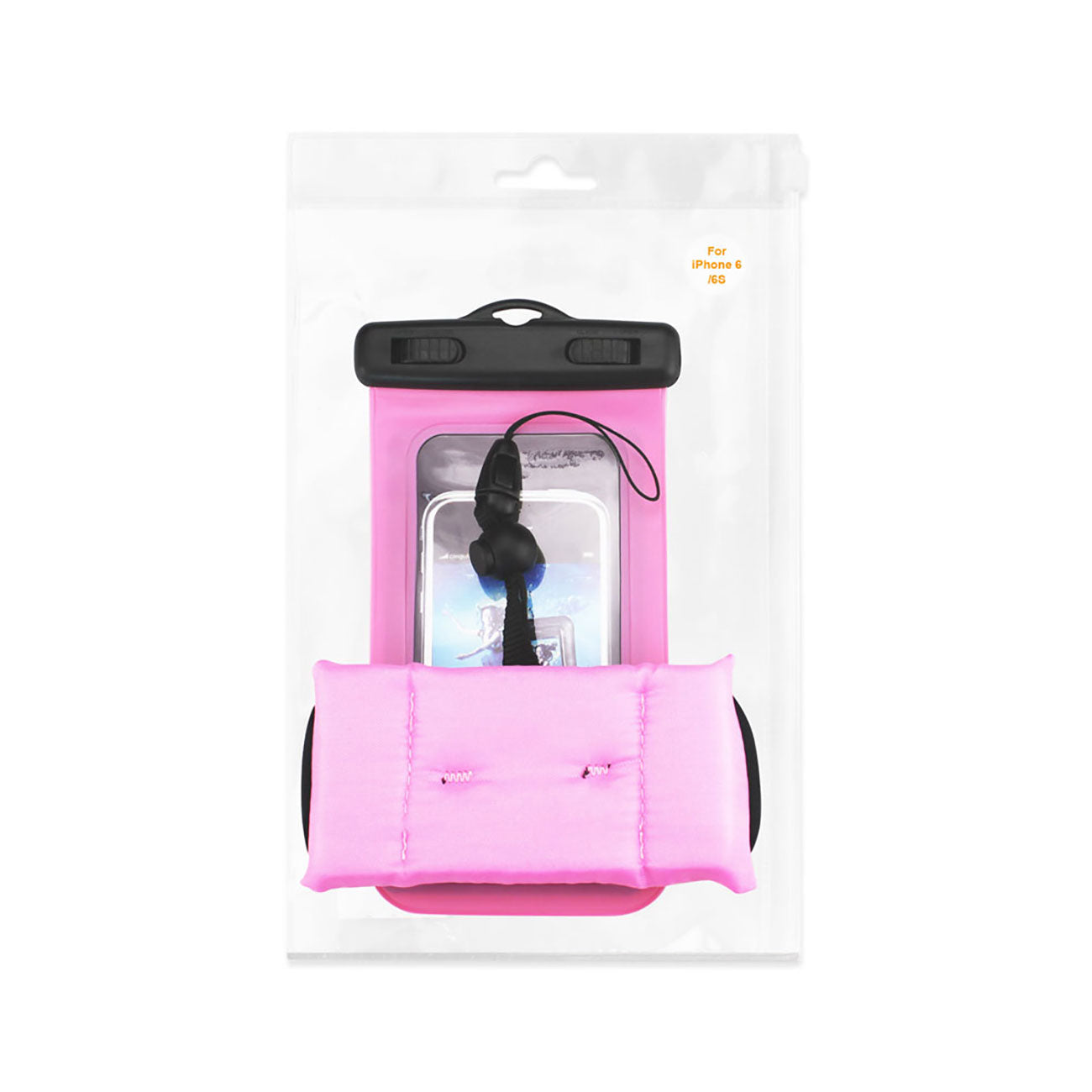 Case Waterproof With Touch Screen Floating Adjustable Wrist Strap 4.7X2.4X0.4 Inches Devices Hot Pink Color