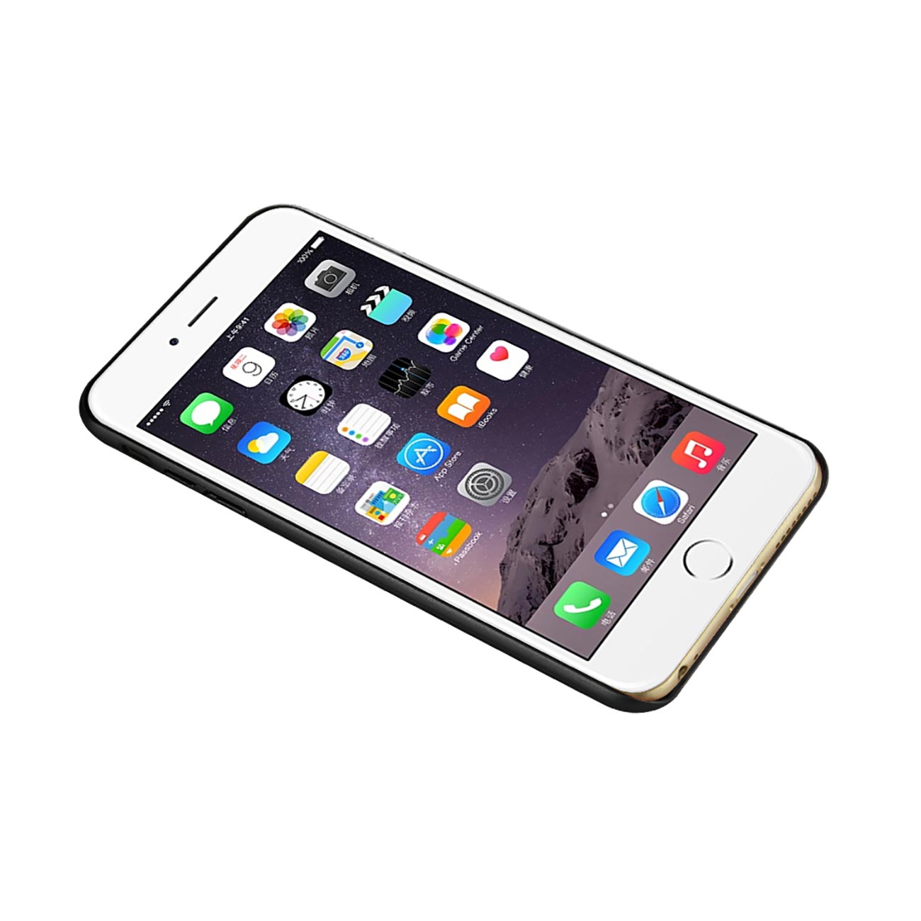 Case Real Wood Slim Snap iPhone 6 Plus Black Color
