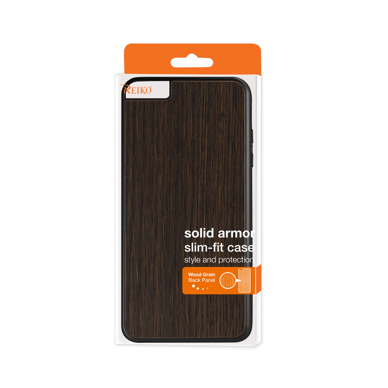 Case Real Wood Slim Snap iPhone 6 Plus Black Color