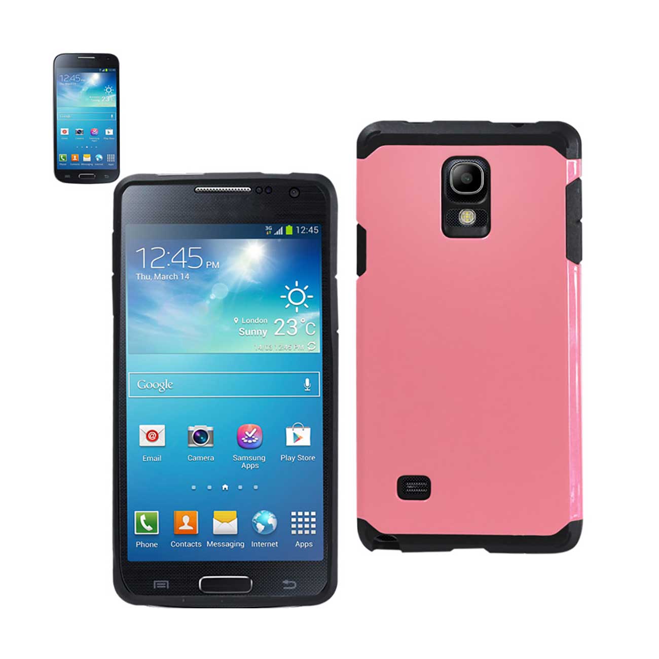 Samsung Galaxy Note 4 Slim Armor Hybrid Tough Case In Pink