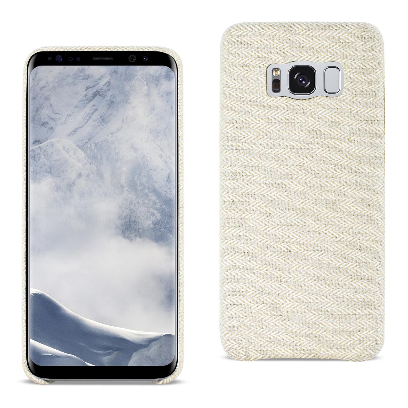 SAMSUNG GALAXY S8 EDGE/S8 Plus HERRINGBONE FABRIC IN BEIGE