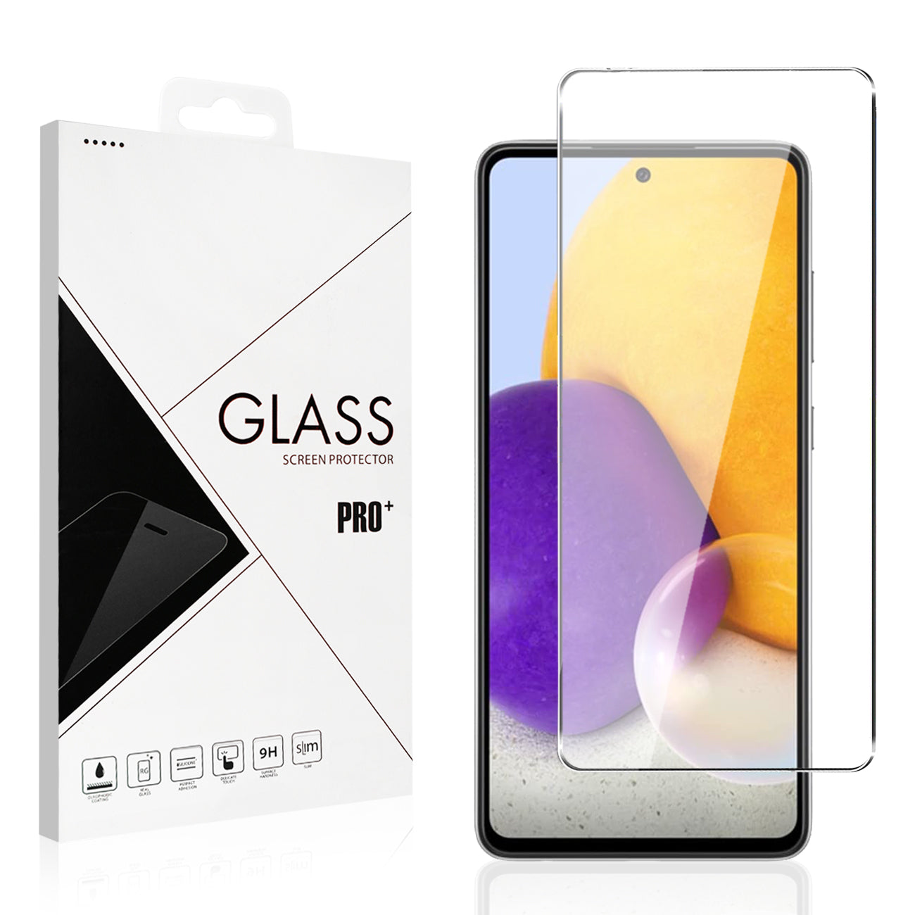 Glass Super Durable 2.5D Samsung Galaxy A72 Clear