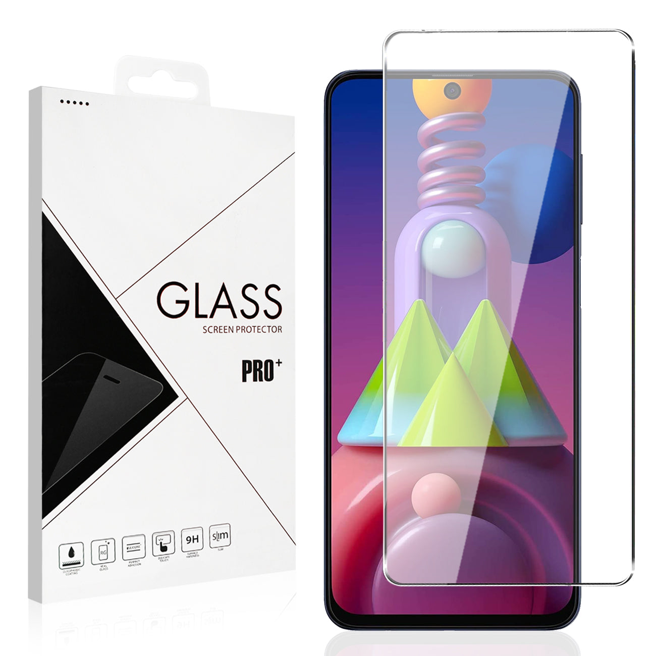 Glass Super Durable 2.5D Samsung Galaxy M51 Clear