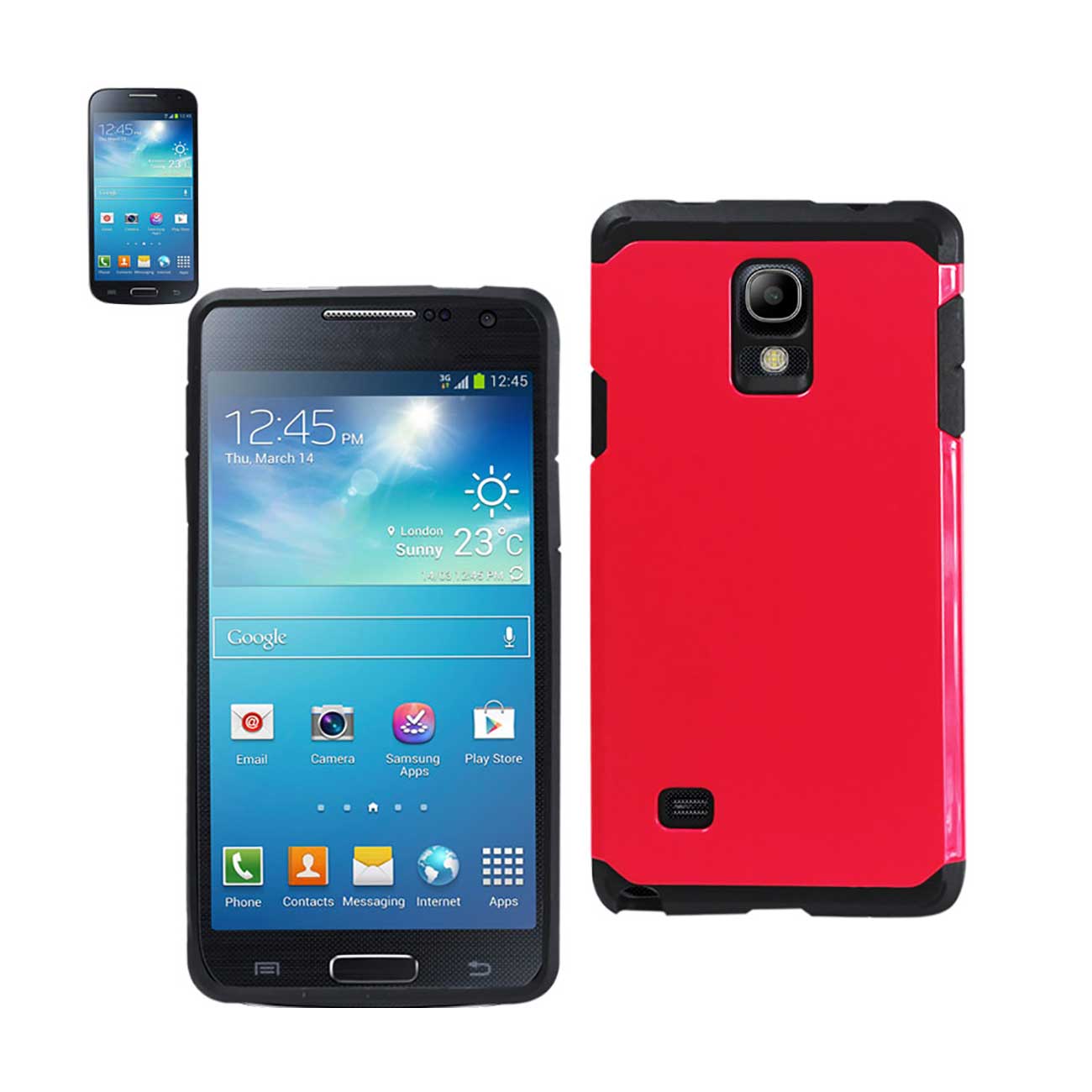 SAMSUNG GALAXY NOTE 4 SLIM ARMOR HYBRID TOUGH CASE IN HOT PINK