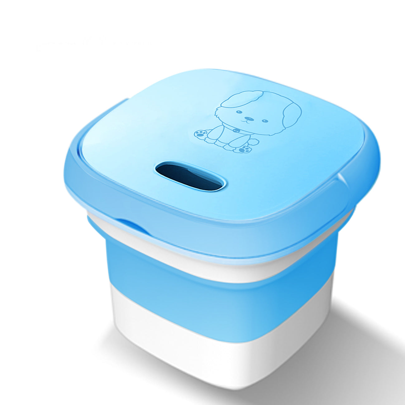 Reiko Semi-automatic Folding Mini Portable Washing Machine, Portable Mini Turbo In Blue