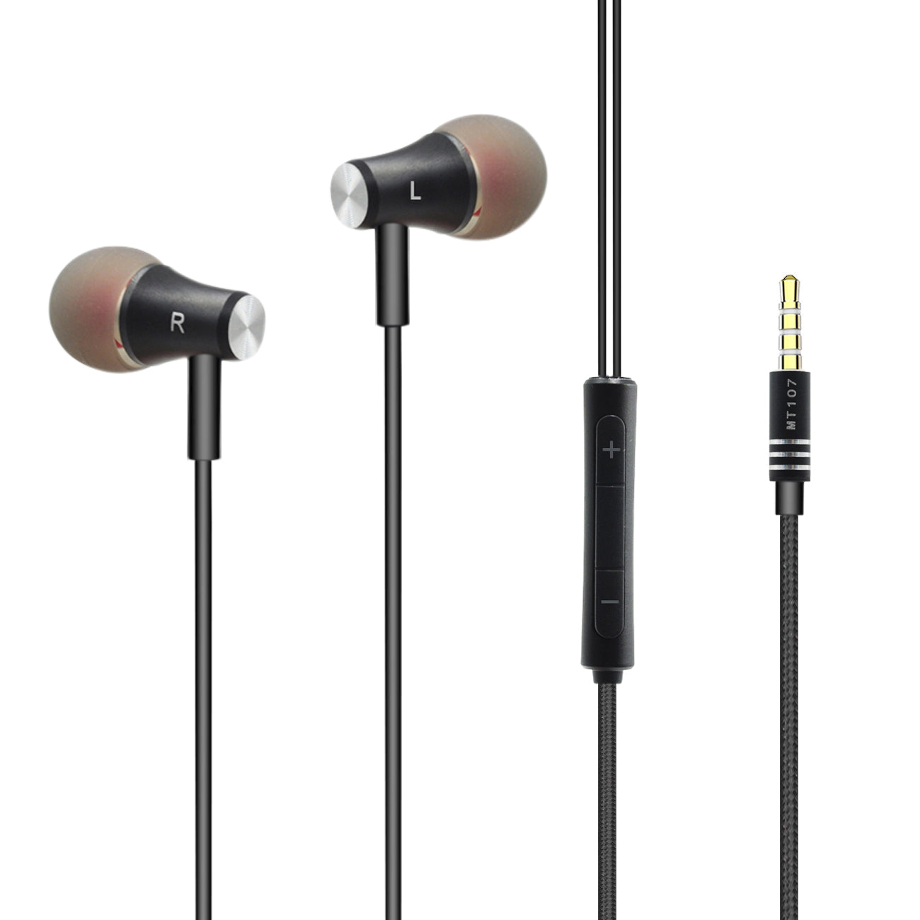 Earphones Bass Super Universal Black Color