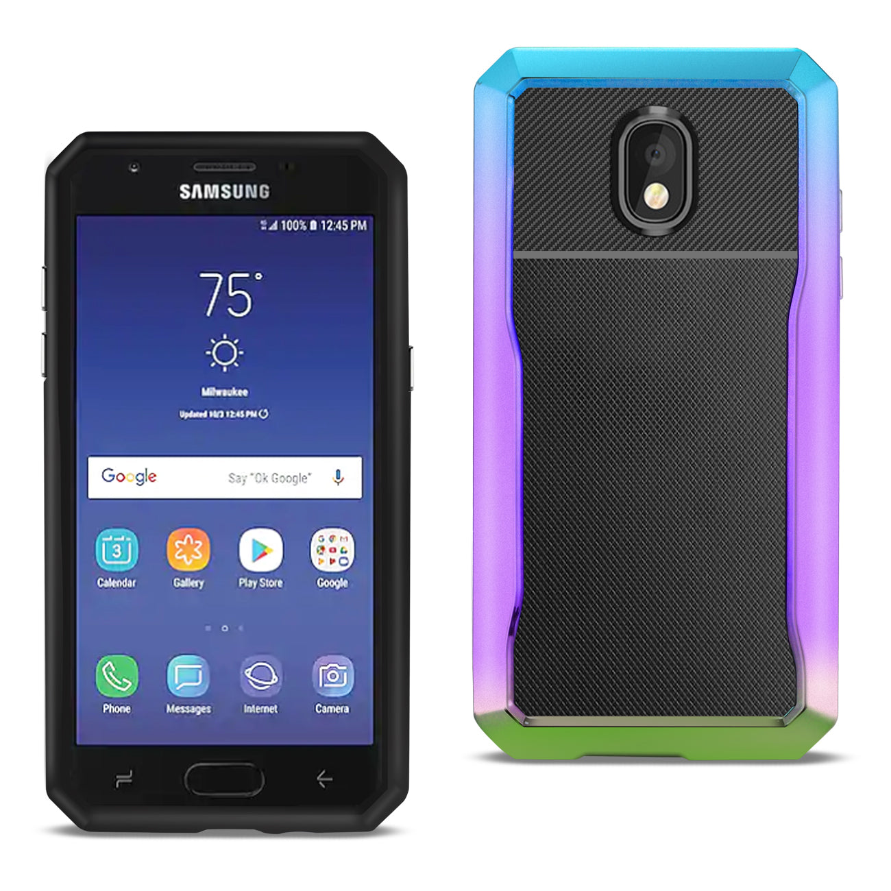 Reiko SAMSUNG GALAXY J3 (2018) Full Coverage Shockproof Case In Mix