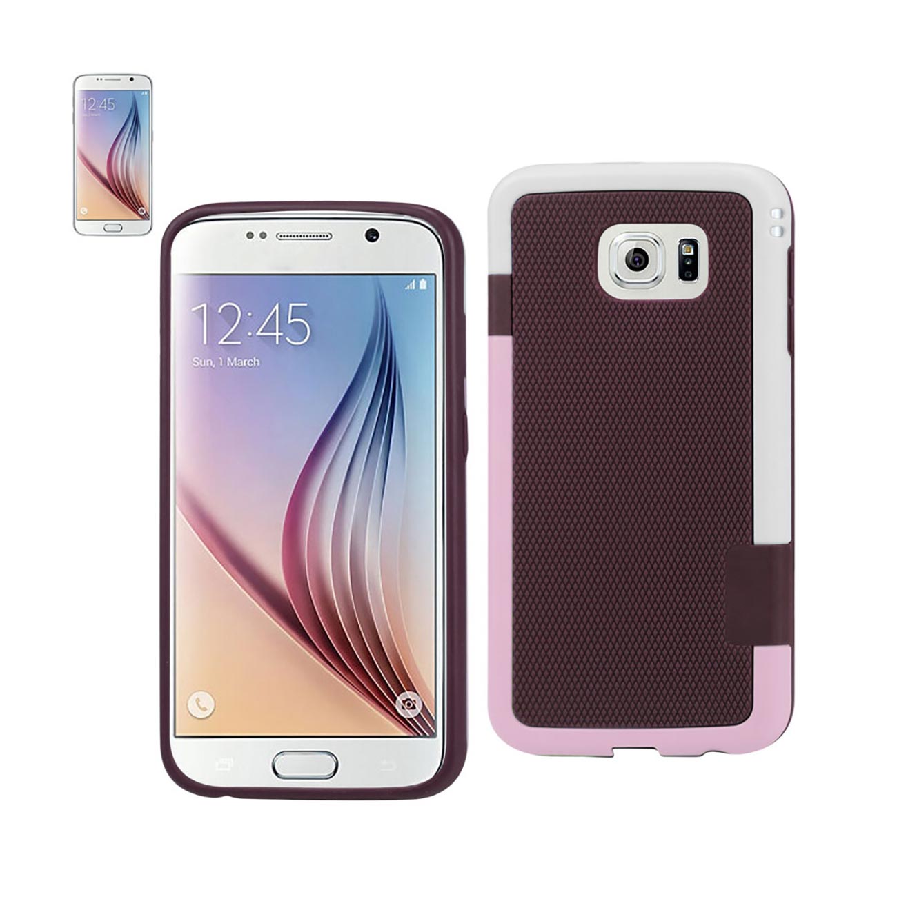 Case Colorful Braided Samsung Galaxy S6 Brown Color