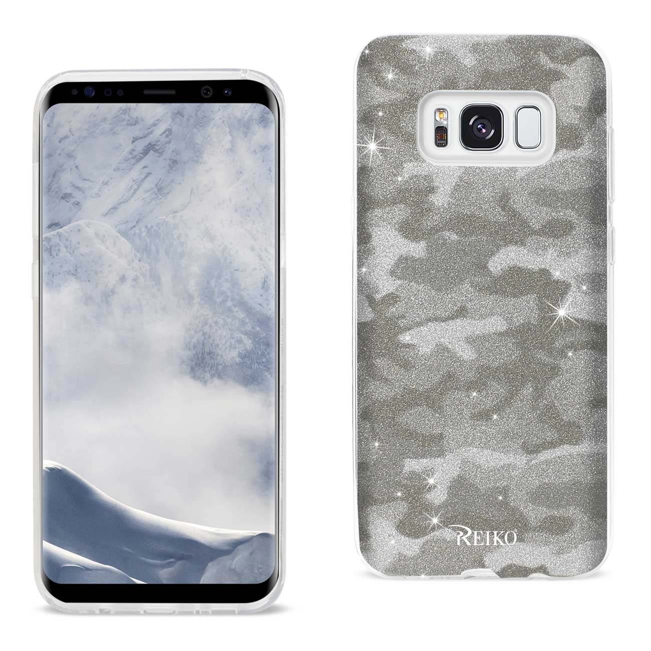 Samsung Galaxy S8 Edge/ S8 Plus Shine Glitter Shimmer Camouflage Hybrid Case In Brown