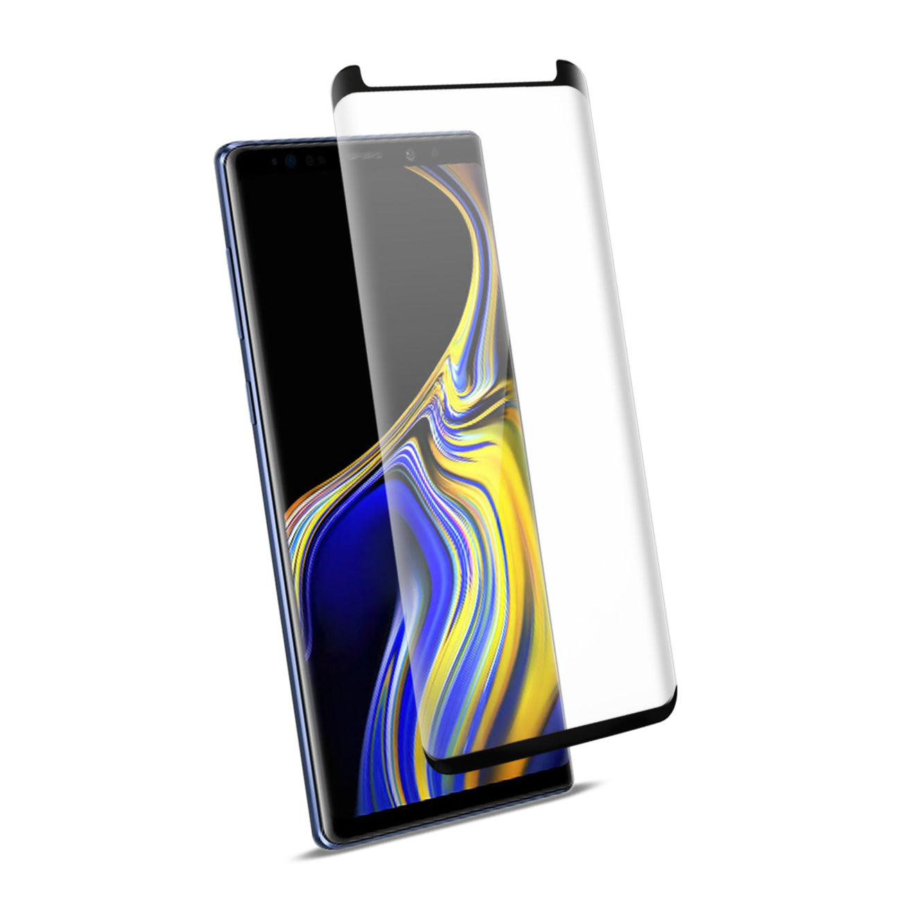 Glass Screen Protector Tempered 3D Curved Full Coverage Samsung Galaxy Note 9 Black Color