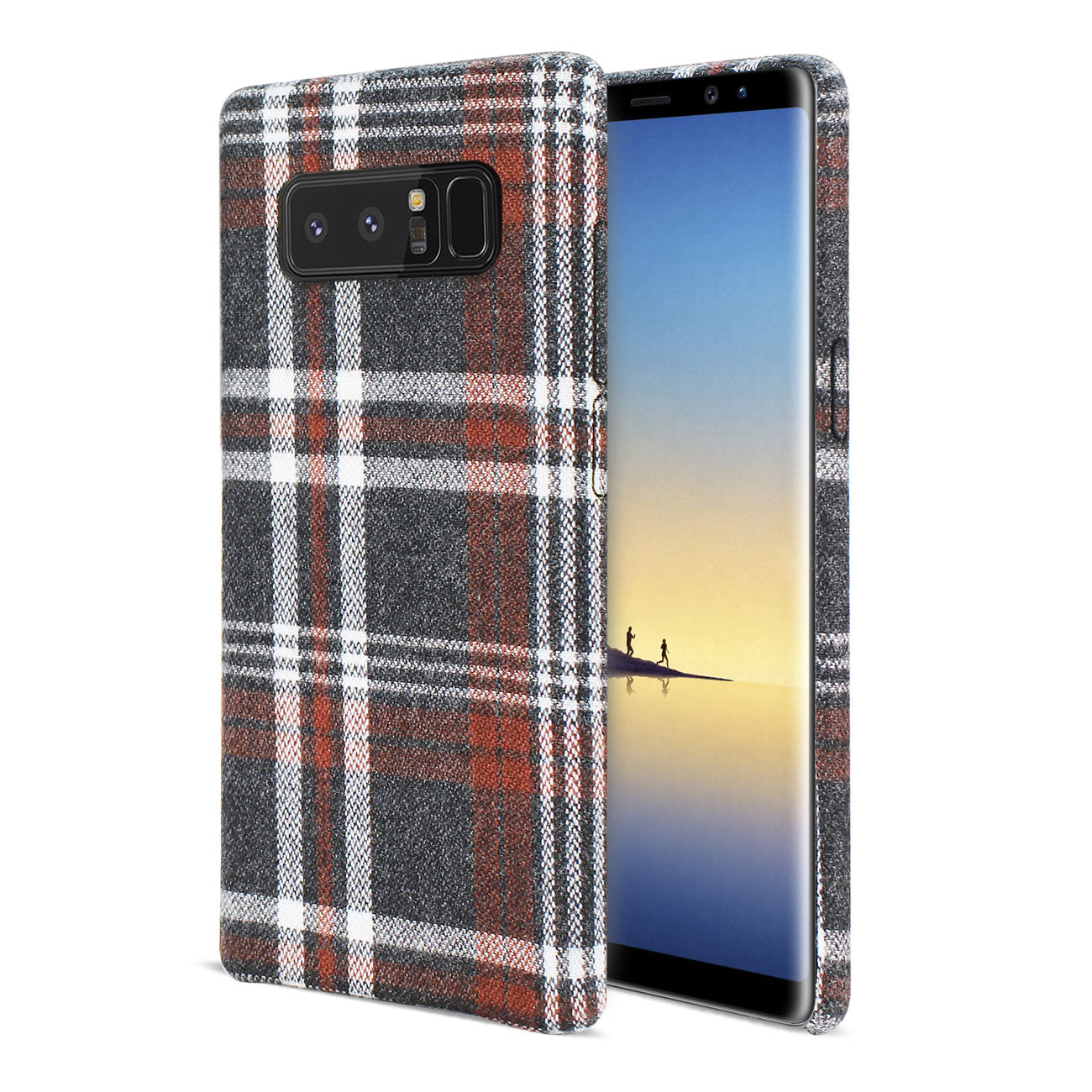 Reiko Samsung Galaxy Note 8 Checked Fabric Case In Brown