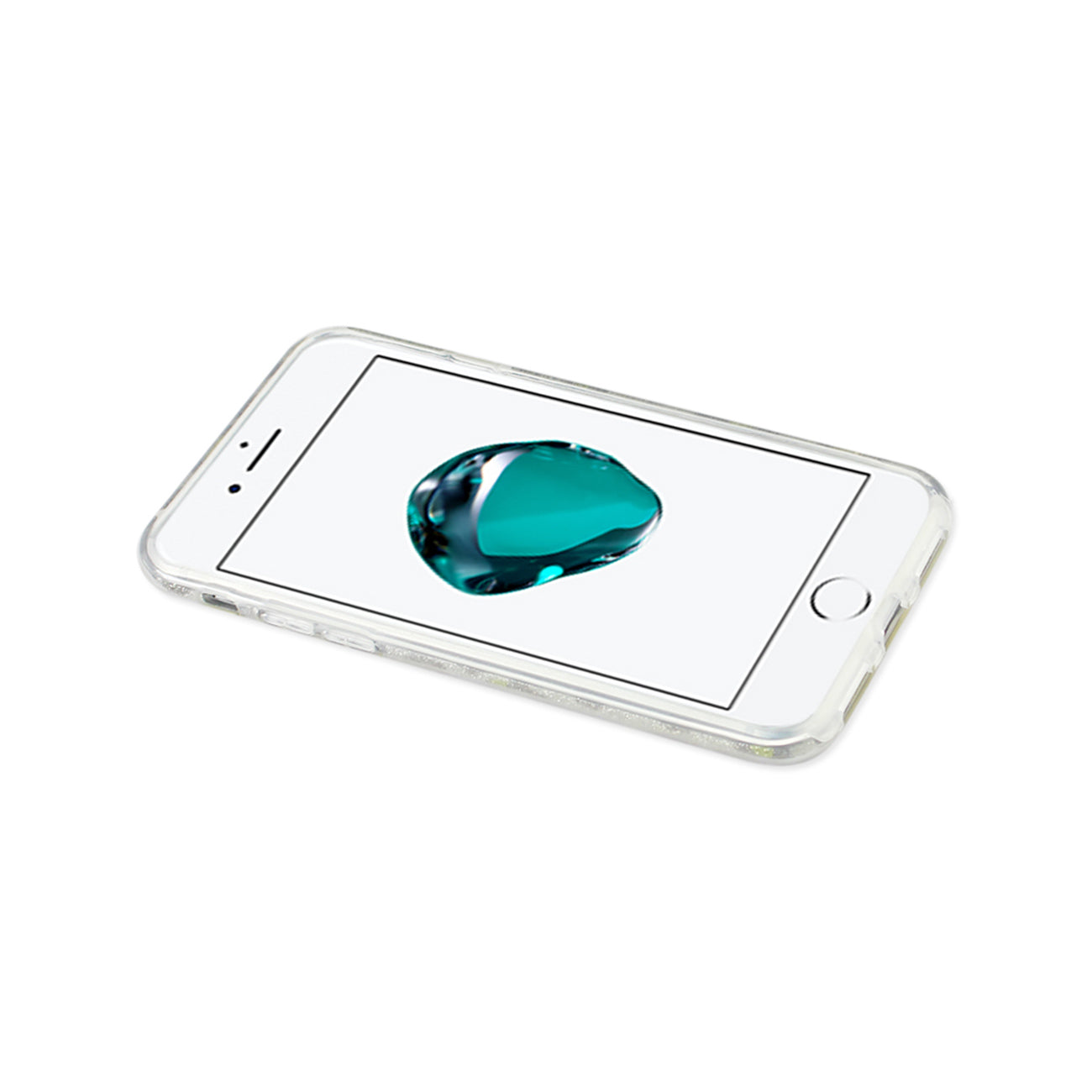 Case Hybrid Shine Glitter Shimmer Leopard iPhone 7/ 8/ SE2 Gold Color