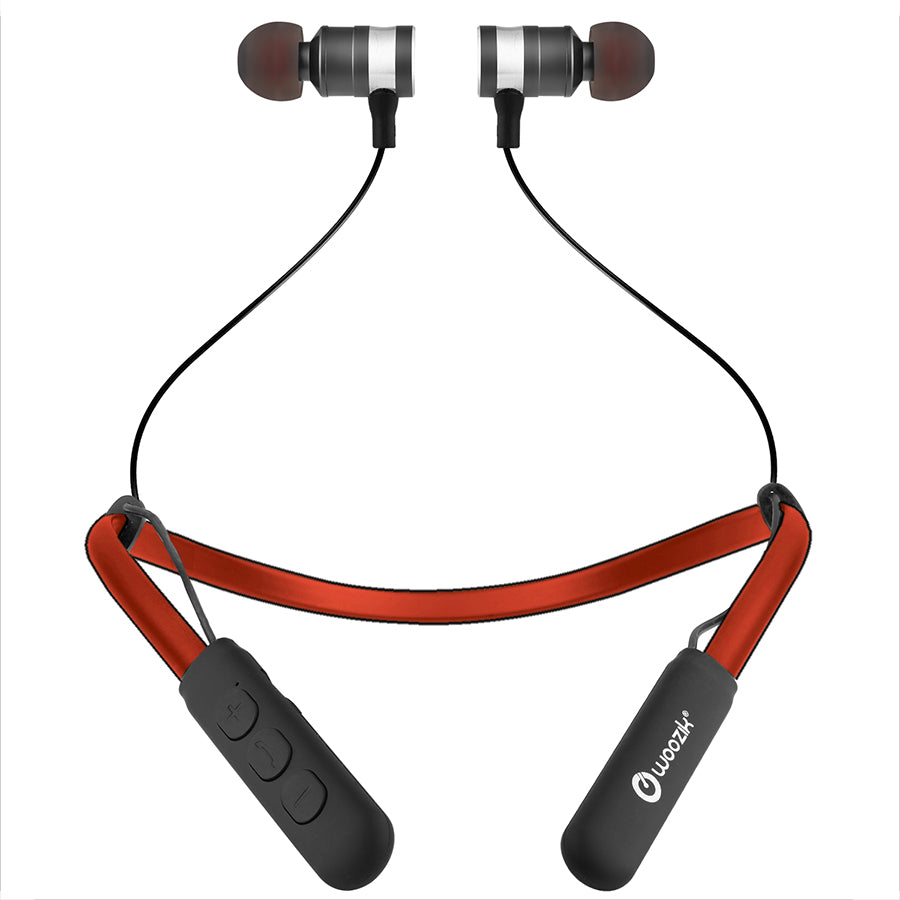 Headphones Bluetooth in-Ear Flex F09 Red Color.