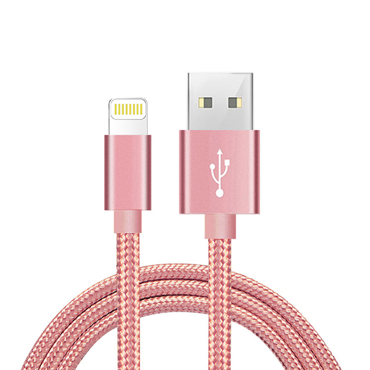 Charge/Sync Cable Fast 8-PIN 6.5Ft Rose Gold Color (12pcs)