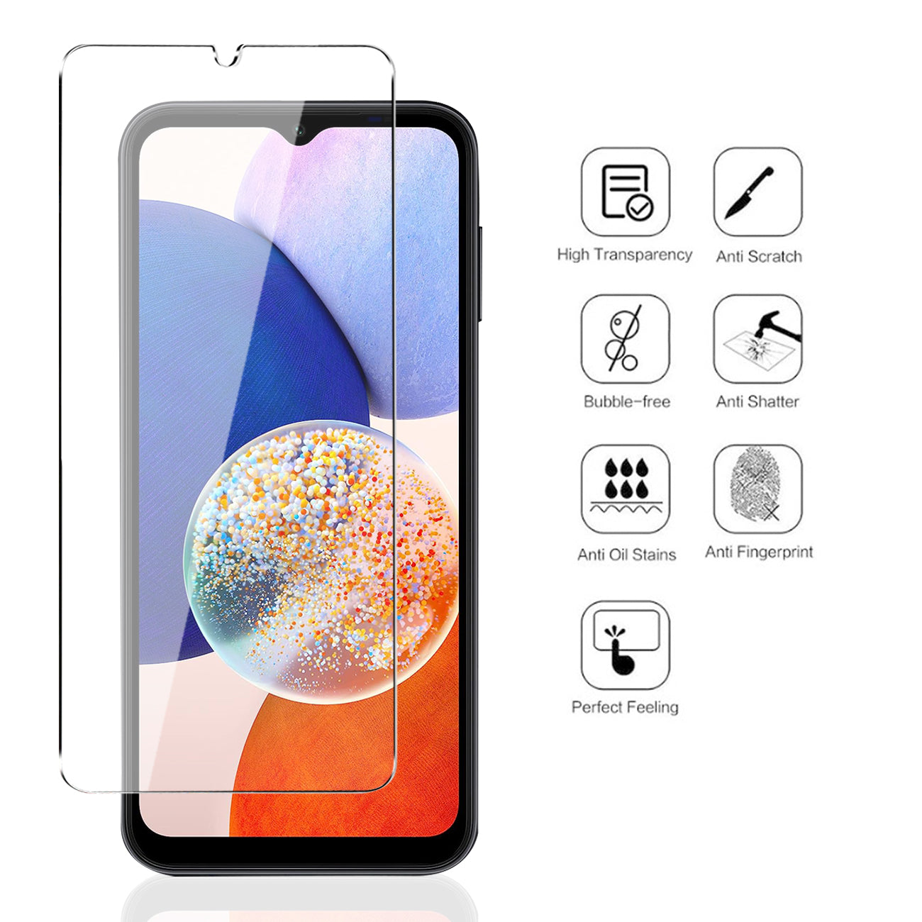 Samsung Galaxy A14 5G 2.5D Super Durable Glass