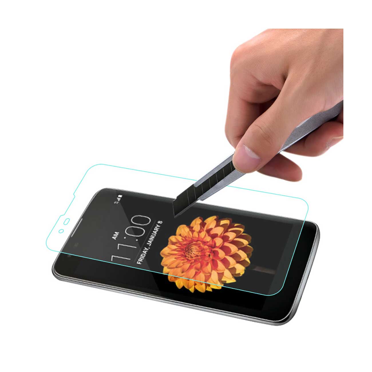 Glass Screen Protector Tempered LG K7 Reiko Clear