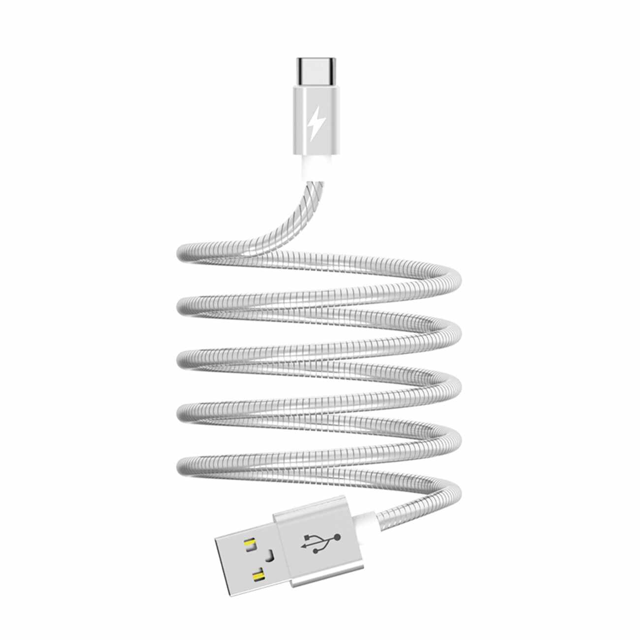 Data Cable Premium Full Hi-Speed Moisture 2.6A Silver Color