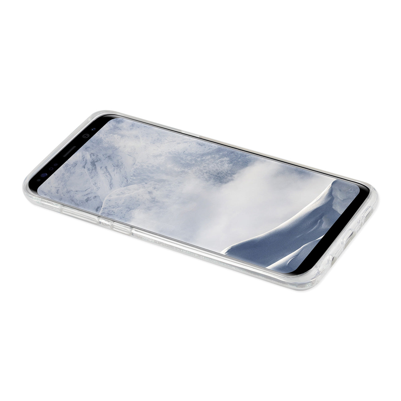 Samsung Galaxy S8 Edge/ S8 Plus Shine Glitter Shimmer Plum Blossom Hybrid Case In Silver