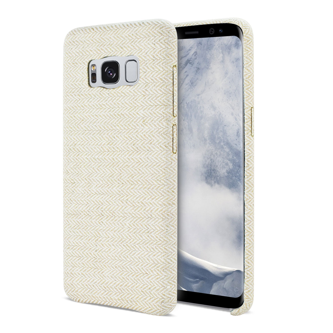 Samsung Galaxy S8 Herringbone Fabric In Beige
