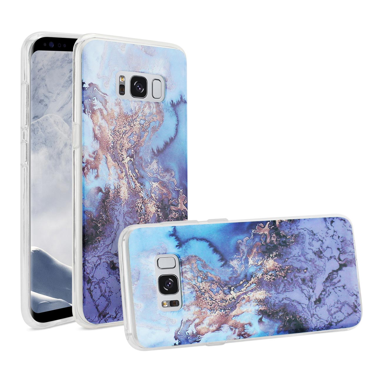 Samsung Galaxy S8/ Sm Azul Mist Cover In Blue