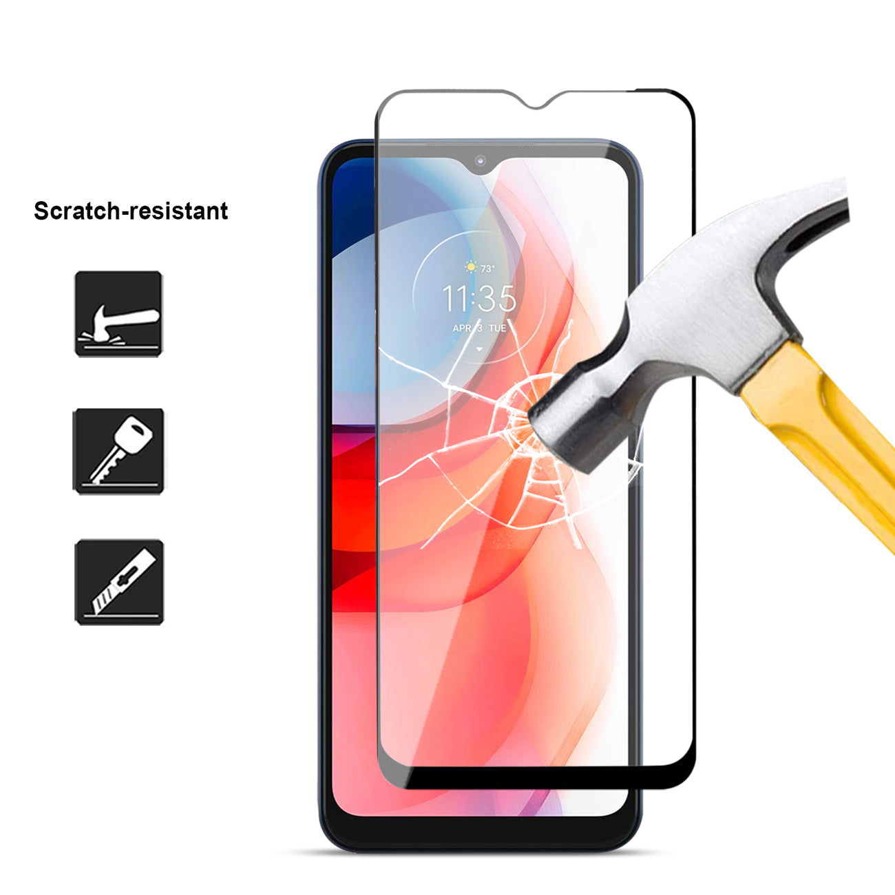Screen Protector Full Coverage Scratch Resistant Moto G Play 2021