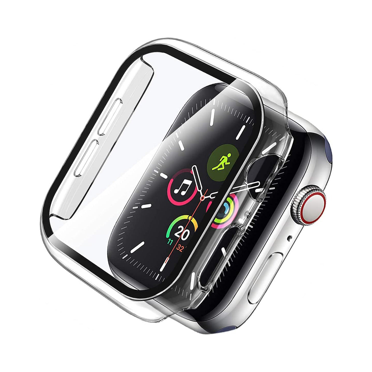 Watch Case PC With Tempered Glass Screen Protector Full Cover Apple Watch 40mm Clear