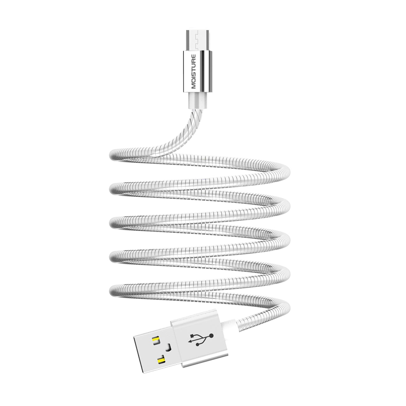 Data Cable Premium Full Hi-Speed Moisture 2.6A Silver Color