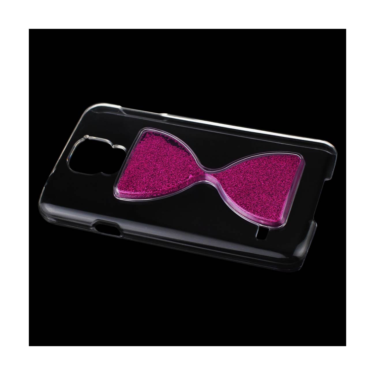 Case 3D Sand Clock Samsung Galaxy S5 Hot Pink Color