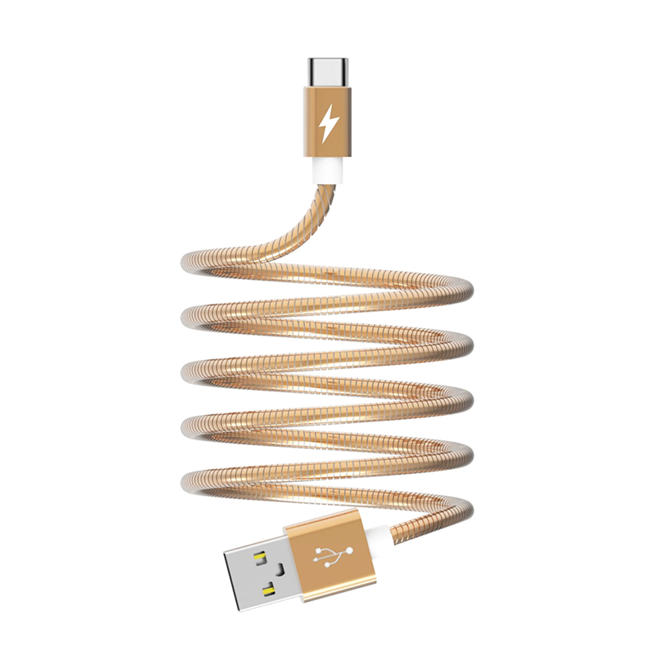 Data Cable USB A To USB Type C Premium Full Hi-Speed Moisture 2.6A Gold Color