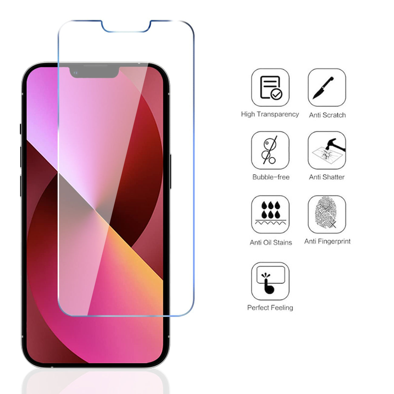 Glass Super Durable 2.5D iPhone 13 Mini 24Pcs