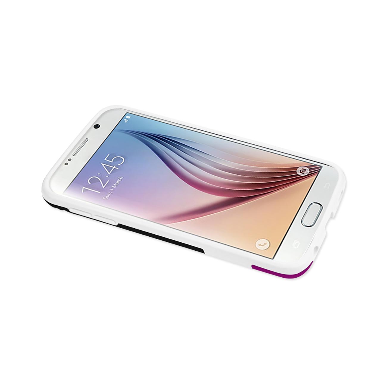 Case Colorful Braided Samsung Galaxy S6 White Color
