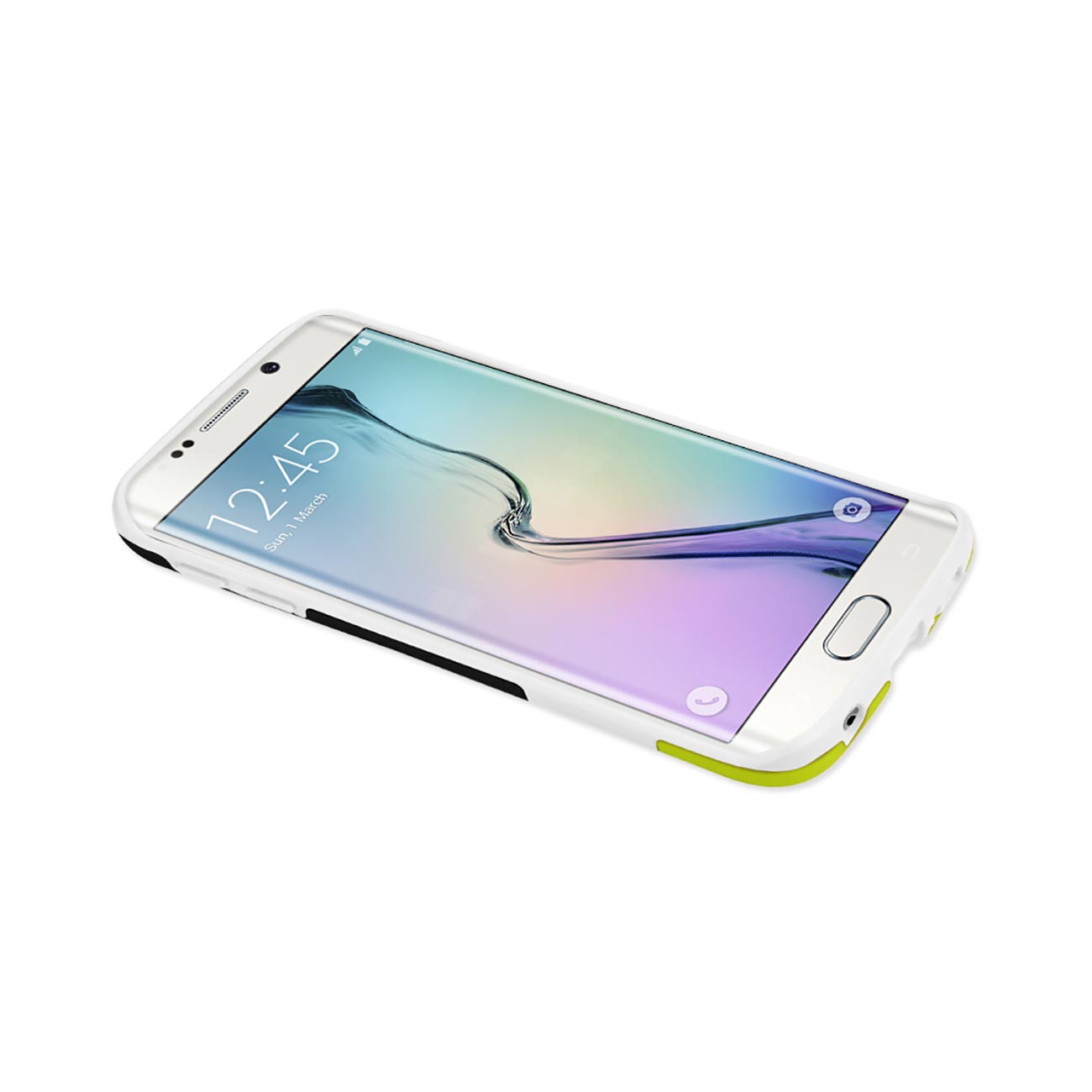 Case Colorful Braid Samsung Galaxy S6 Edge White Color