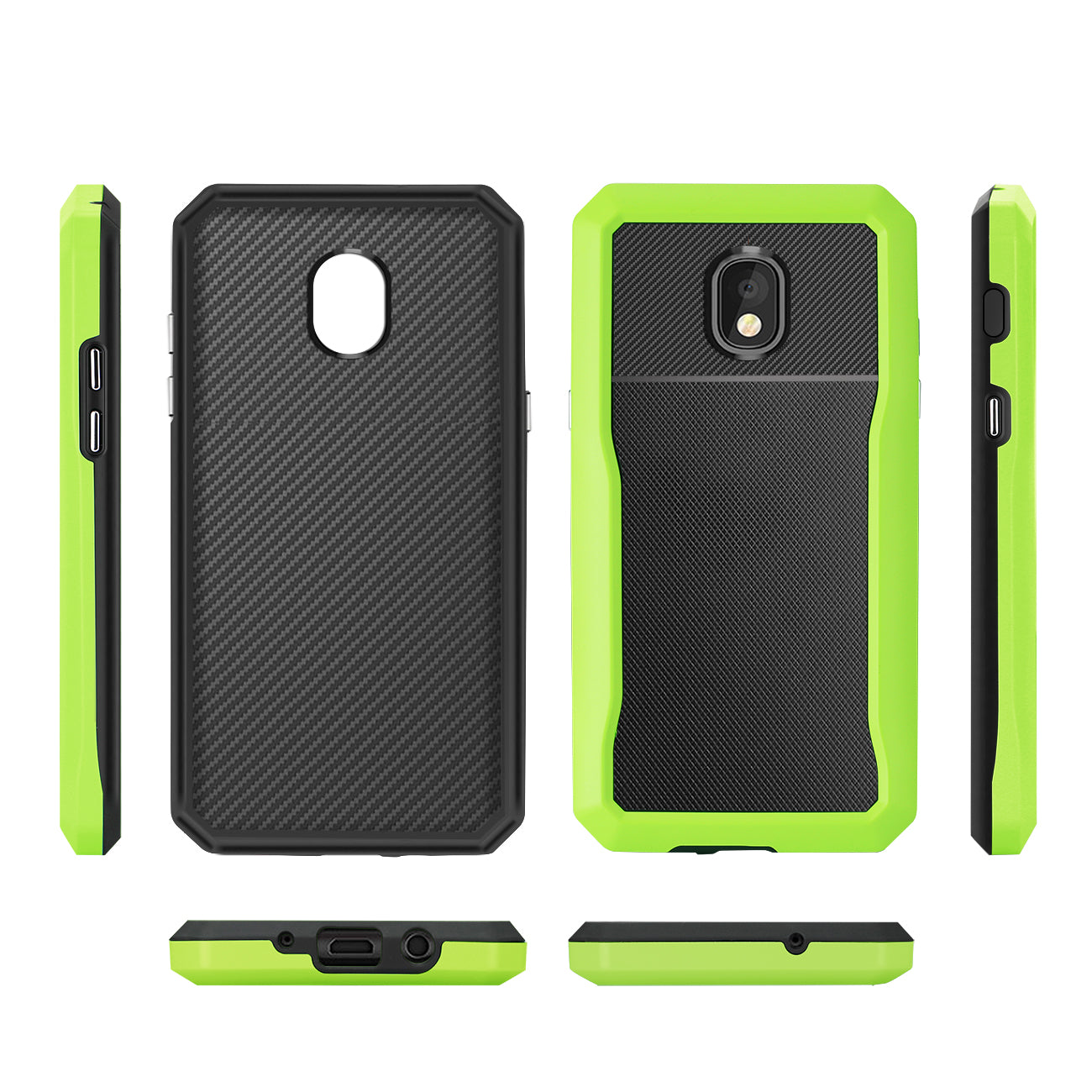 Reiko SAMSUNG GALAXY J7 (2018) Full Coverage Shockproof Case In Green