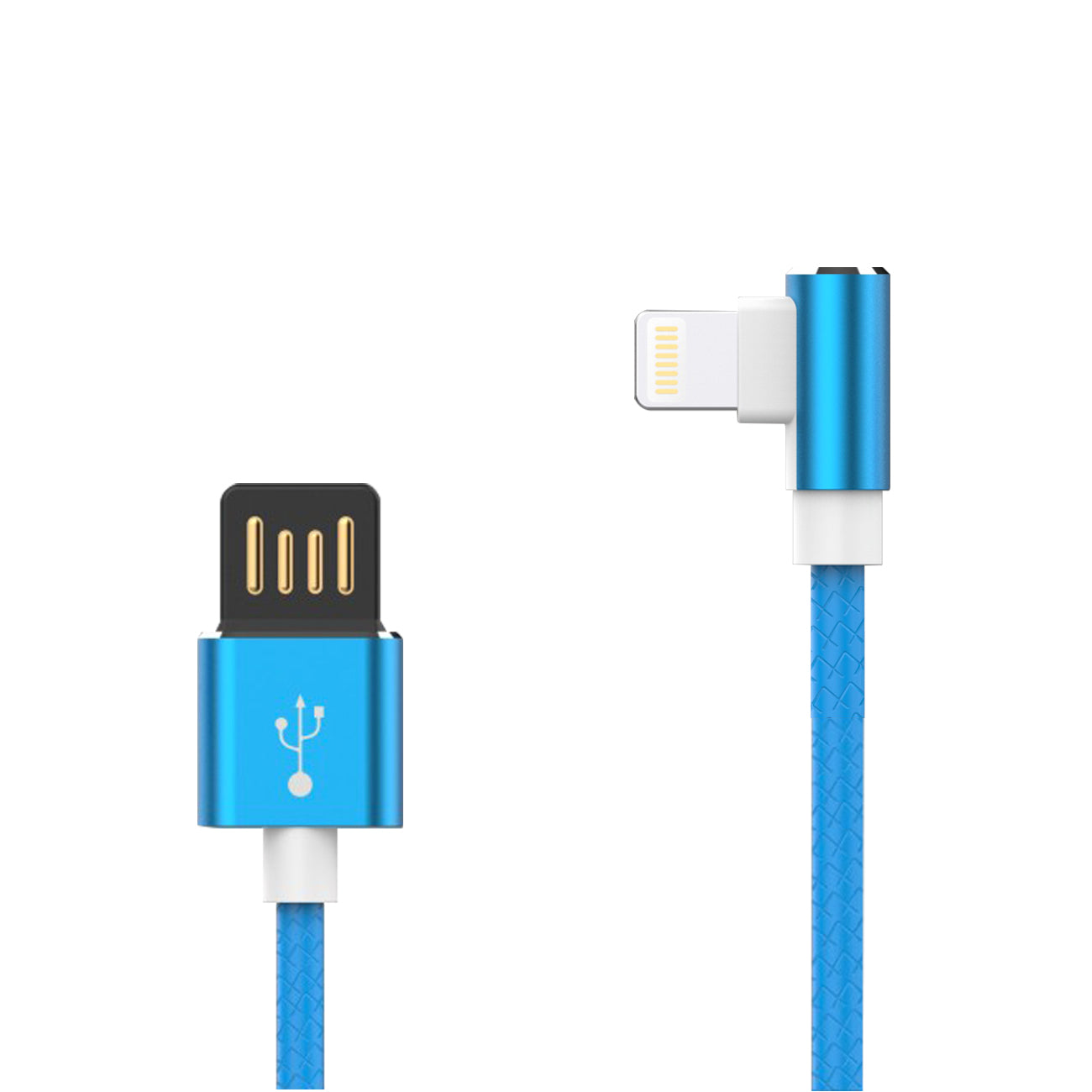 Cable USB 8PIN Premium Full Steel Moisture 2.6A Blue Color