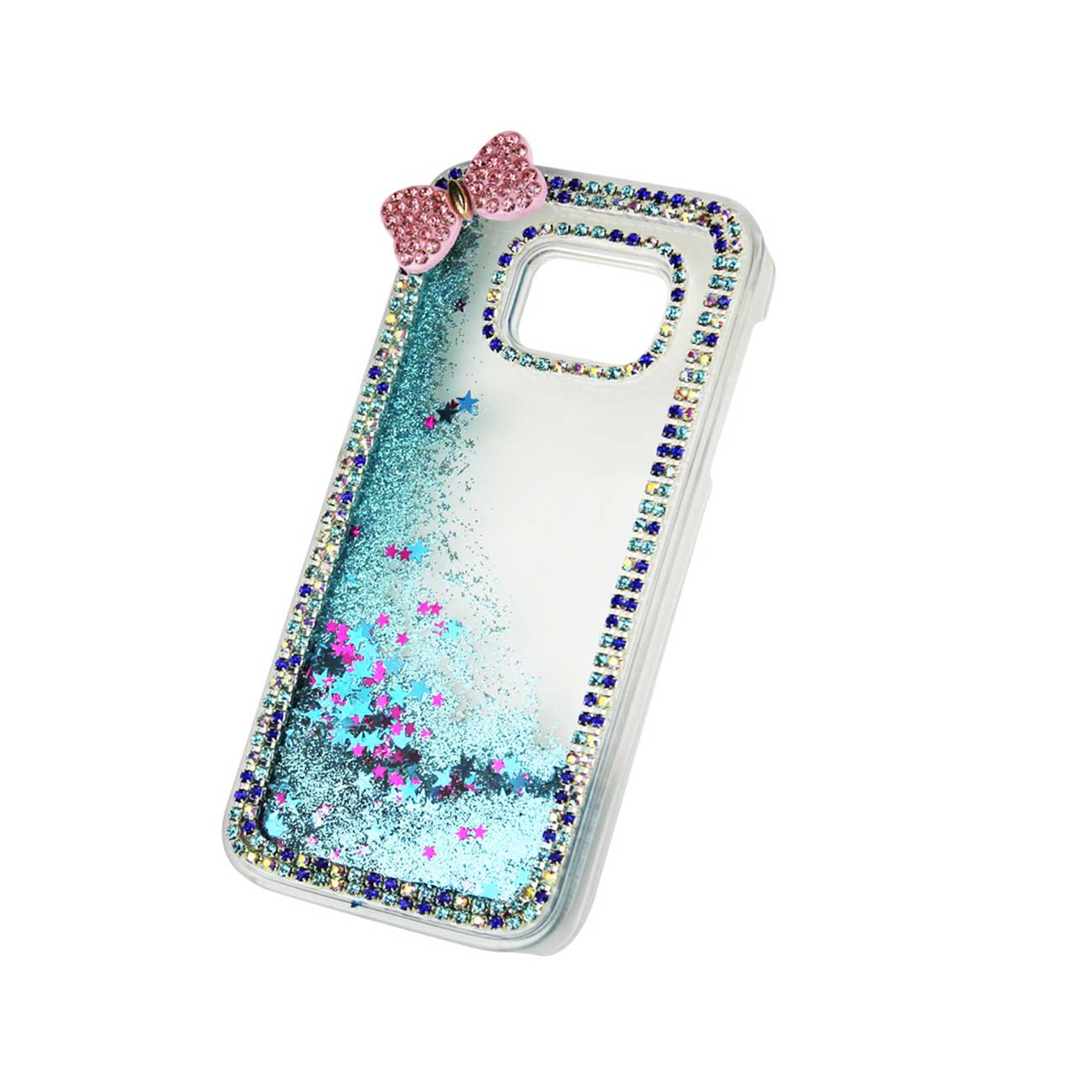 Case Jewelry Floating Stars Samsung Galaxy S7 Navy Color