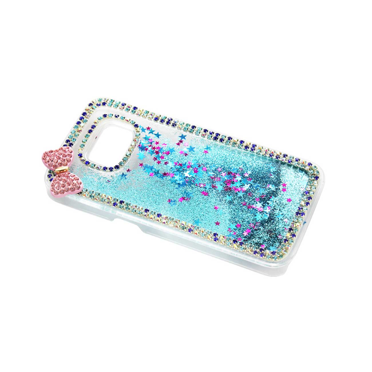 Case Jewelry Floating Stars Samsung Galaxy S7 Navy Color