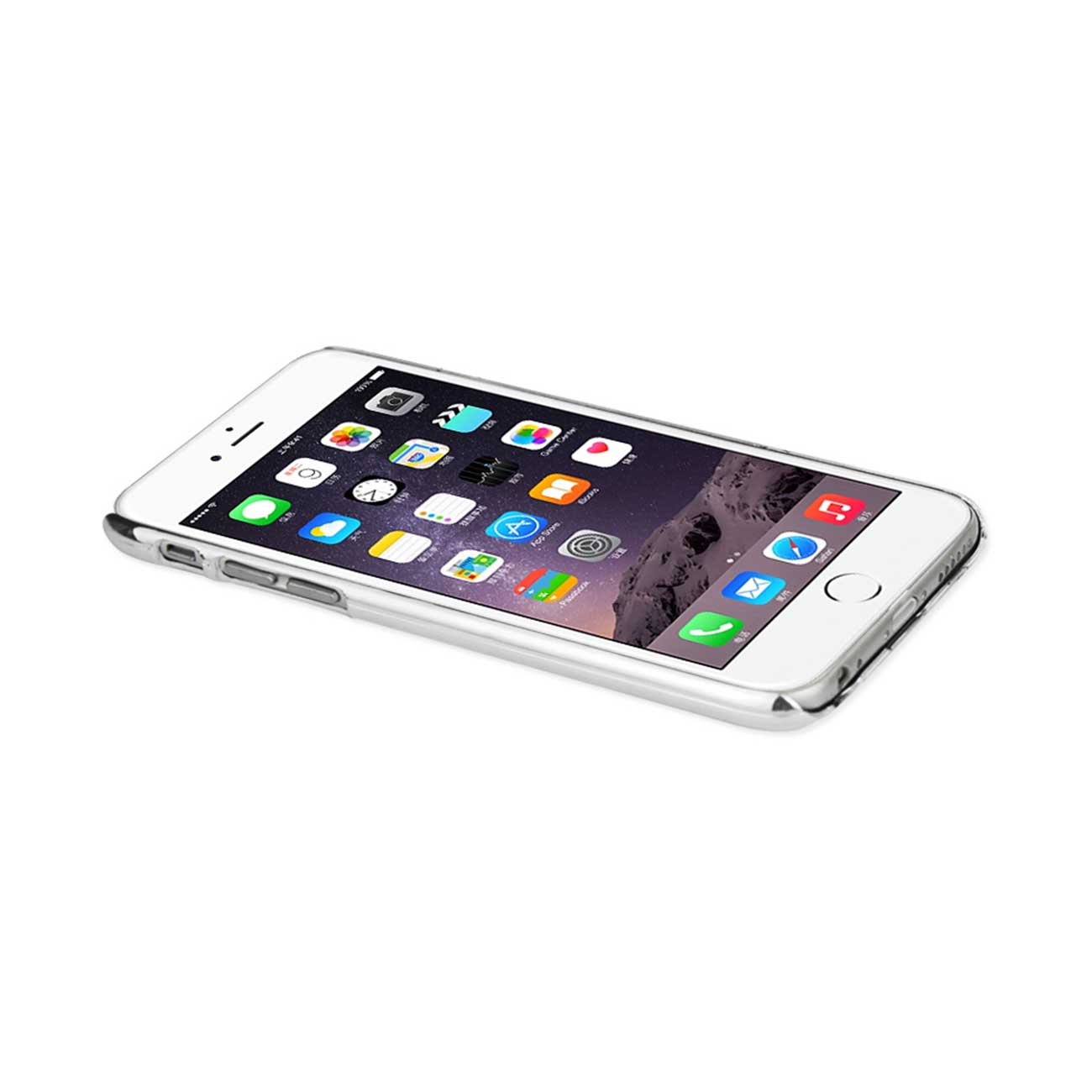 Case Jewelry Plated 3D Sunglasses iPhone 6 Plus Silver White Color