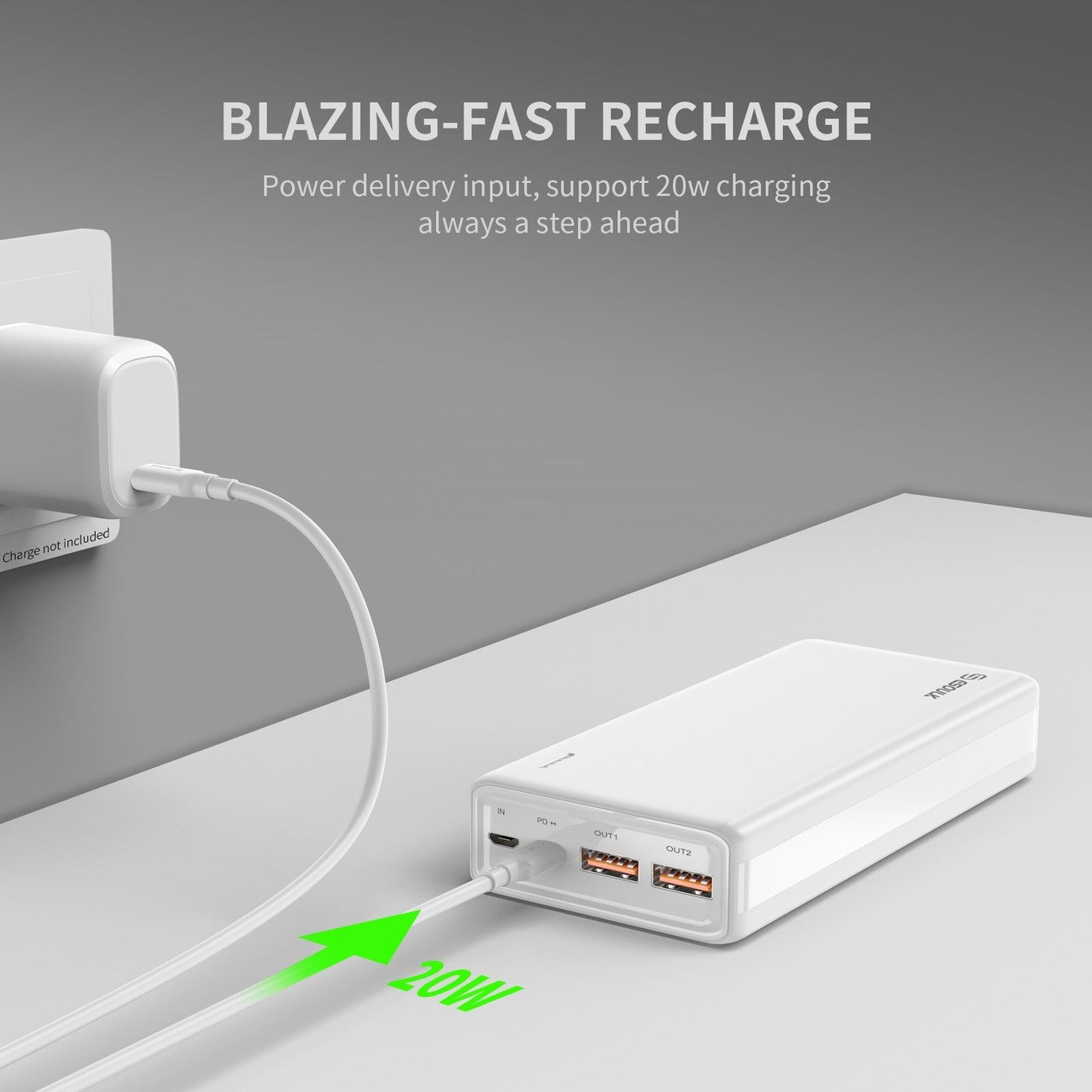 Power Bank PD+QC 20000mAh 22.5W