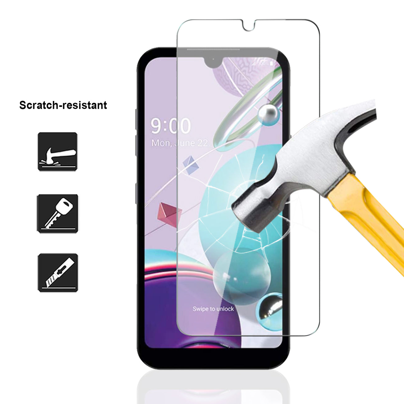 Glass Super Durable 2.5D LG ARISTO 5