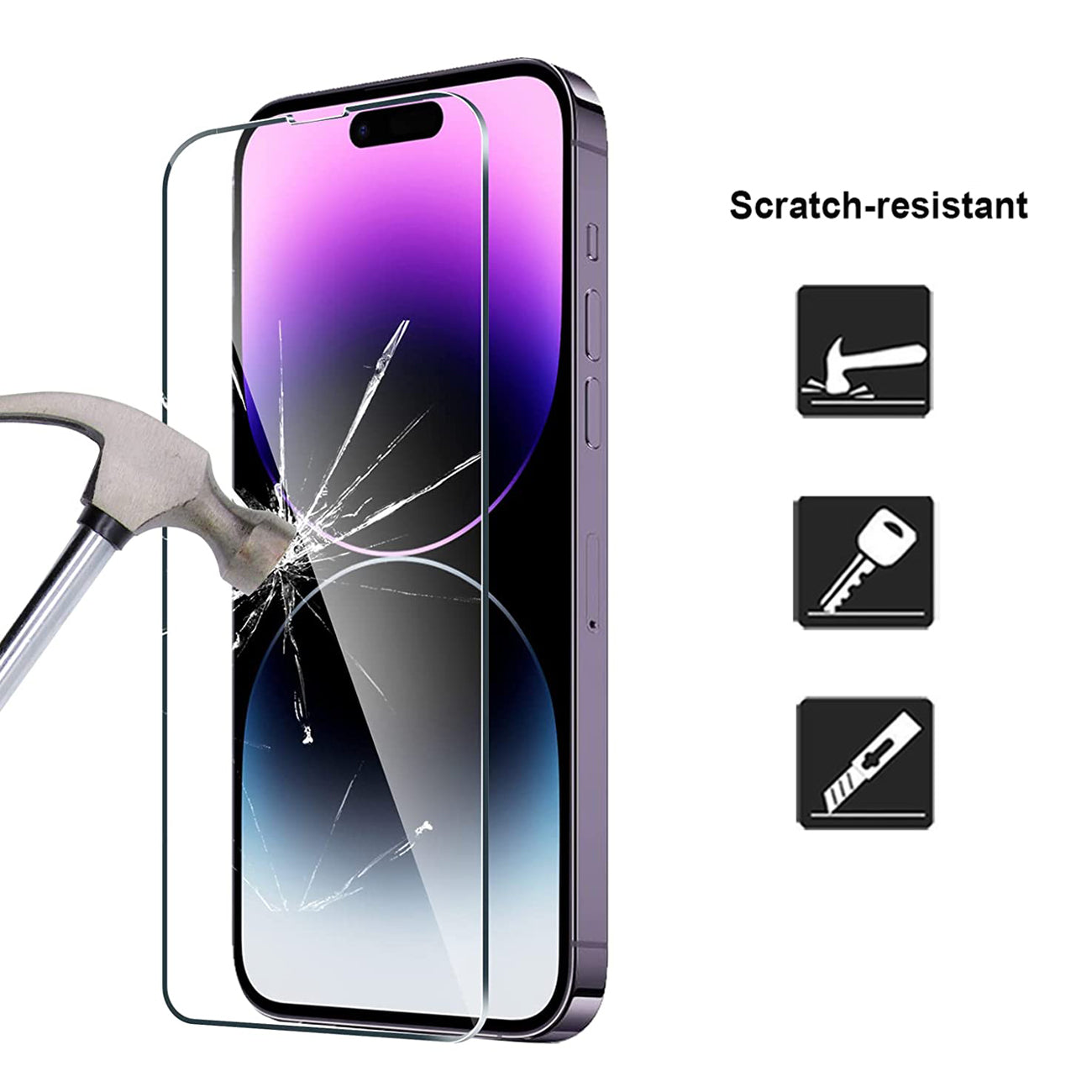 APPLE IPHONE14 PRO MAX 0.33MM 2.5D Super Durable Glass (10PCS)