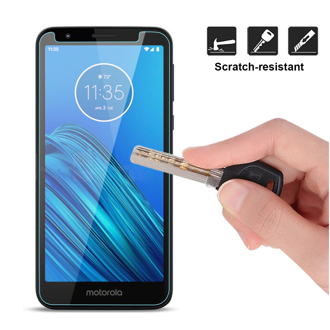 Glass Screen Protector Tempered Motorola E6 Clear