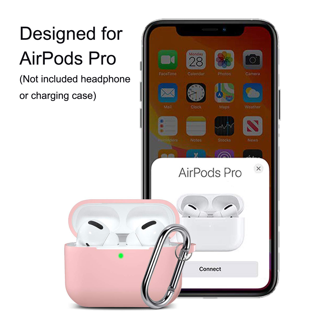 Premium Silicone AirPods Pro Case in Pink