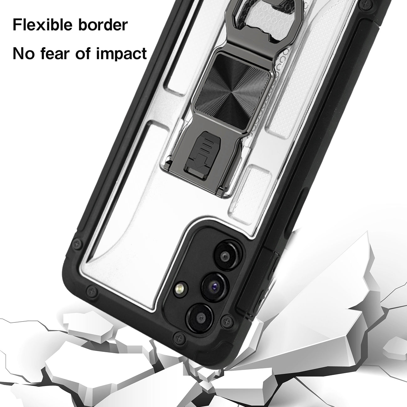 Kickstand Ring Holder/Bottle Opener with Magnetic Car Mount for Samsung Galaxy A13 5G