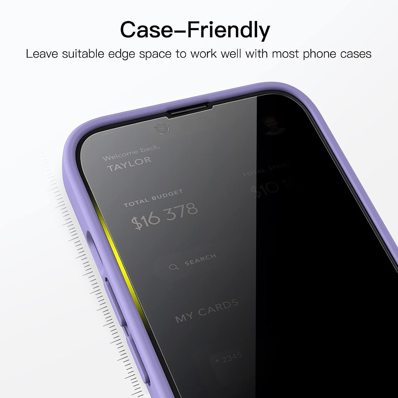 Apple iPhone 14 Plus Privacy Screen Protector In Black