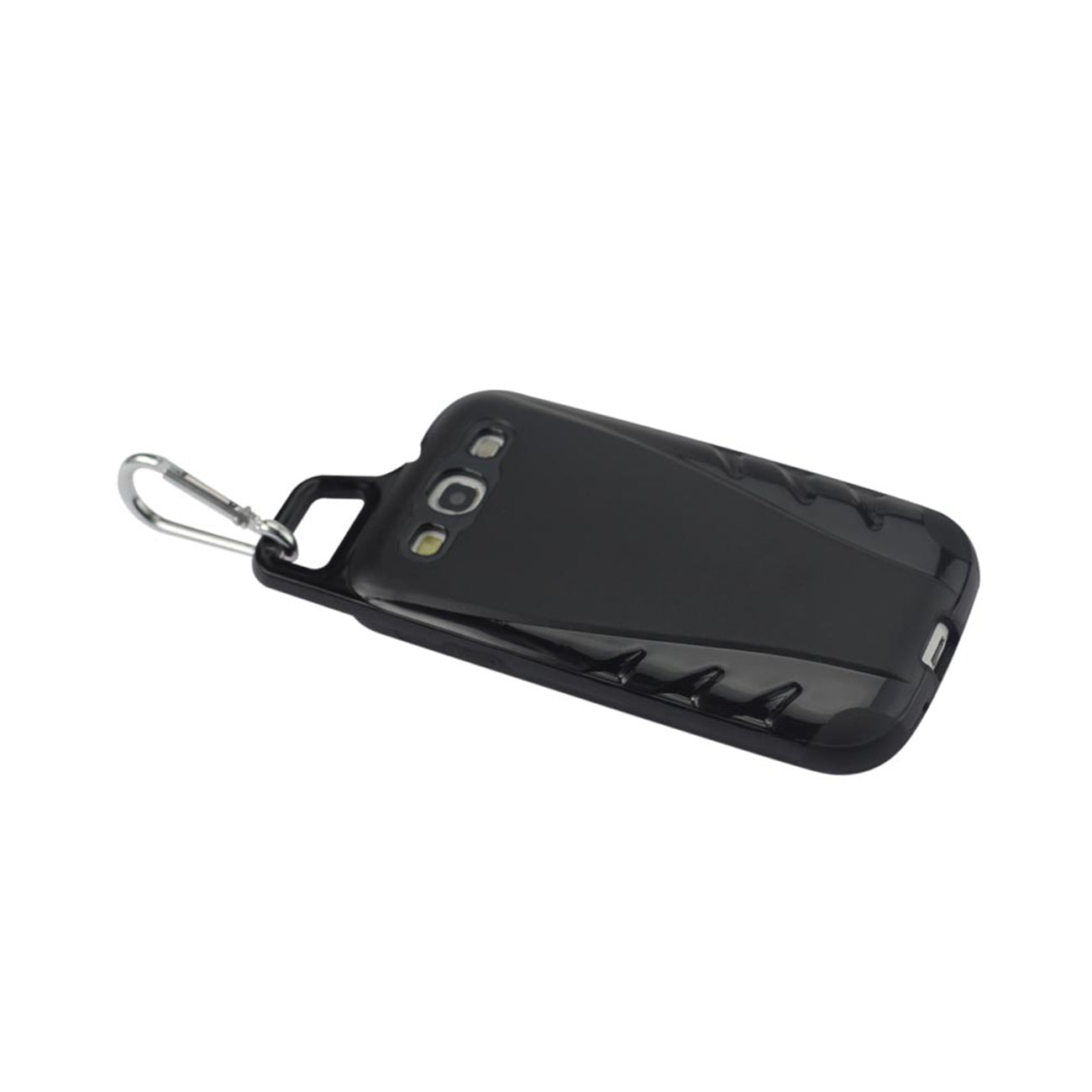 Samsung Galaxy S3 Dropproof Workout Hybrid Case With Hook In Black