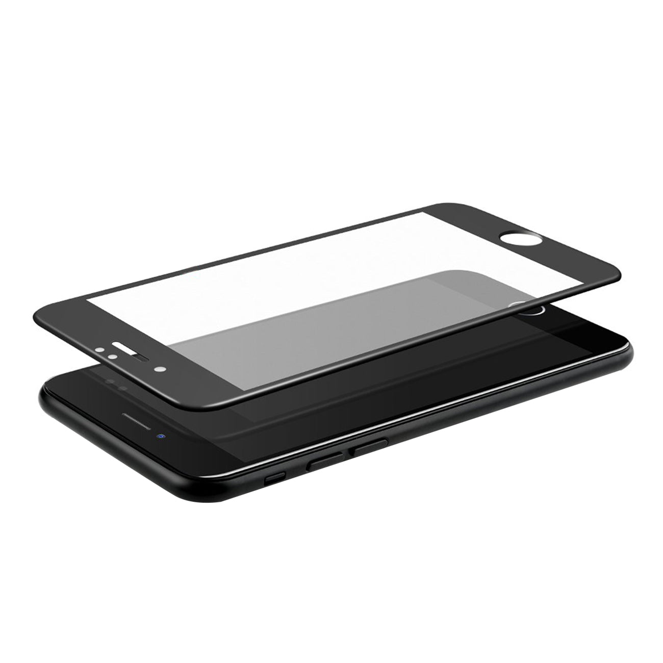 Glass Screen Protector Tempered 3D Curved Apple iPhone 8 Plus Black Color