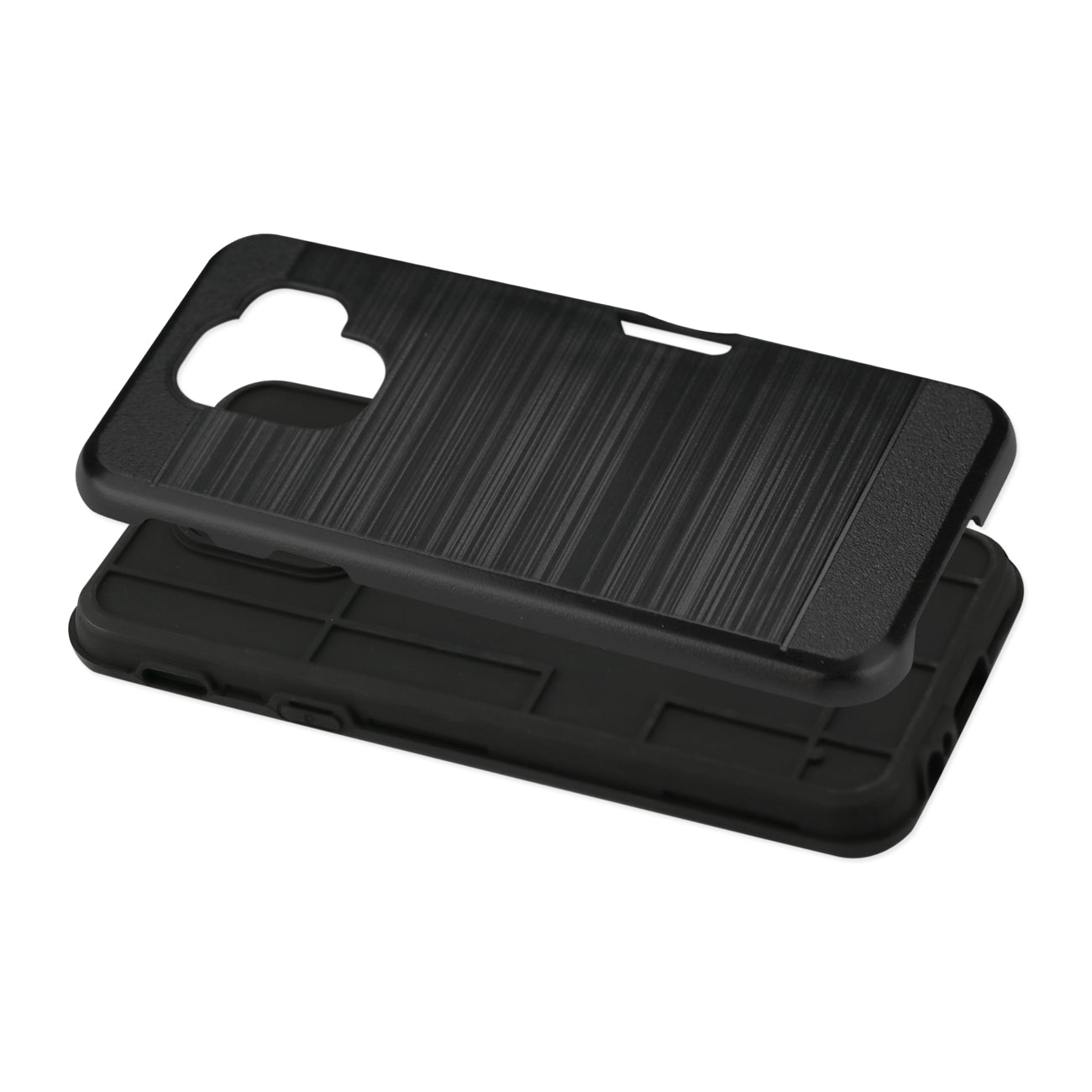 Reiko Samsung Galaxy A6 Slim Armor Hybrid Case With Card Holder In Black