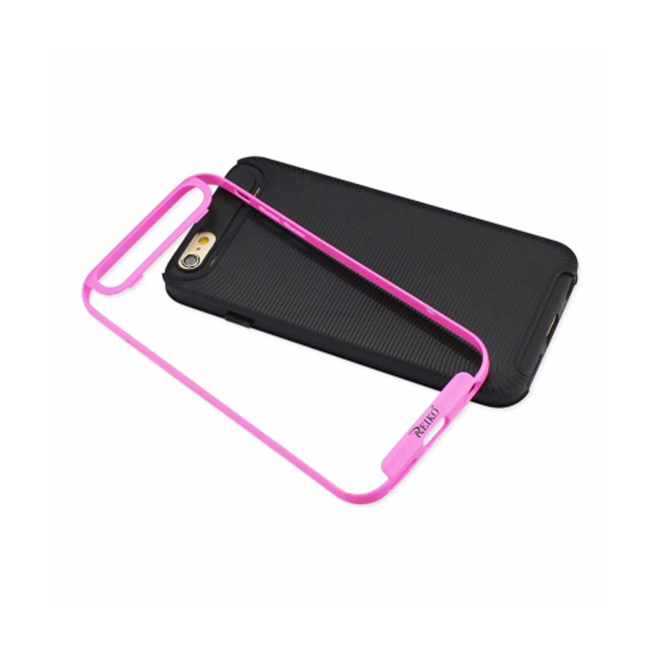 Case With Bumper Frames Slim Armor iPhone 6S/ 6 Plus Black Pink Color