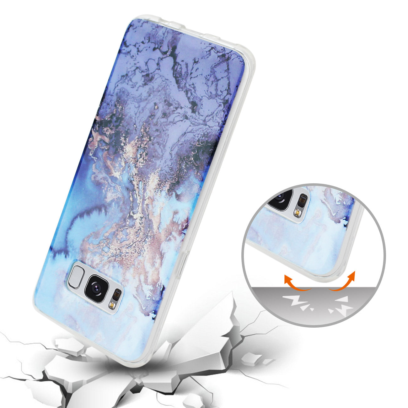 Samsung Galaxy S8/ Sm Azul Mist Cover In Blue